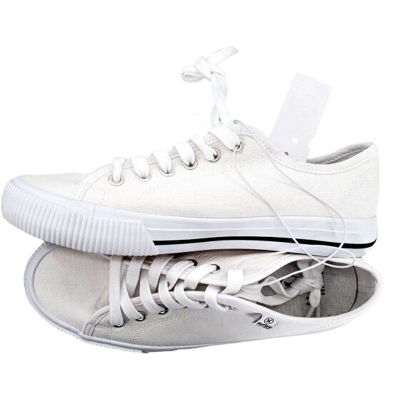 Hurley 6 Sneaker Woman's Carrie Canvas Lace-up Casual White Shoes Minimalist - Picture 10 of 15